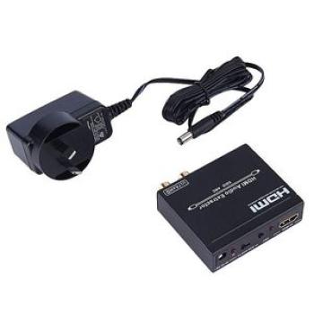 HDMI To HDMI + SPDIF RCA L/R Audio Extractor Converter For TV Player AU Plug
