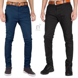 2-Piece Khaki Trousers - Black/Dark Blue