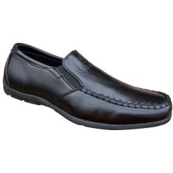 Slip On Leather Loafer - Black
