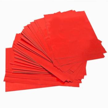 50 Sheets Red Transfer Heat Foil Paper For Laser Printer Hot Laminator 8x11