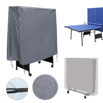 Waterproof Dustproof Folding Table Tennis Ping Pong Table Protective Cover Grey