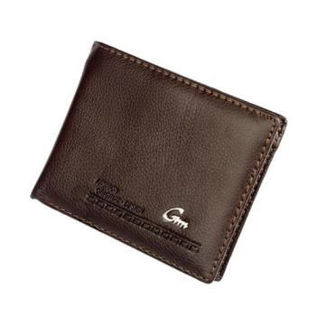 Leather Bifold Wallet - Coffee Brown
