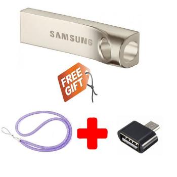 USB 3.0 Pendrive - 32GB - Gold + Free OTG Adapter & Lanyard