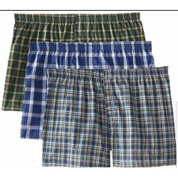Plaid Boxer Shorts Set - 3 Pieces - Multicolour