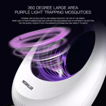 Electric Fly Trap Pest Device Mosquito & Insert Killer Catcher - 5Watts - White