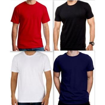 4 Pieces of Short Sleeves T-Shirt - Multicolour