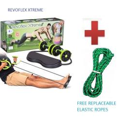 Revoflex Extreme Abs Wheel + Replaceable Rope - Black/Green