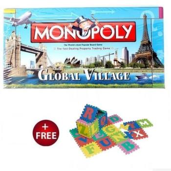 Monopoly Board Game - Multicolour + Free Puzzle mat