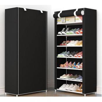 7 Tier Shoe Rack - Black