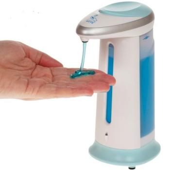 Touch-Free Automatic Sensor Liquid Soap/Sanitizer Dispenser - 400ml Blue/White