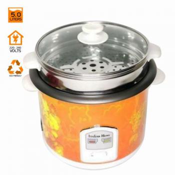Portable High Quality Rice Cooker - 5 Litres- Orange
