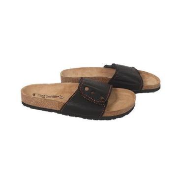 Hard Sole Leather Slippers - Black, Sole Georgia
