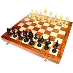 Brains Chess Board Game - Magnetic - Brown