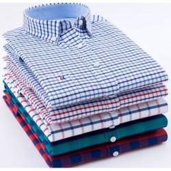 Set Of 5 Checkered Long Sleeve Shirts - Multicolour