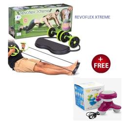 Revoflex Extreme + Free Handheld Massager - Black/Green