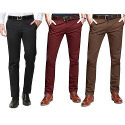 Slim Fit Khaki Chino - 3 piece - Multicolor