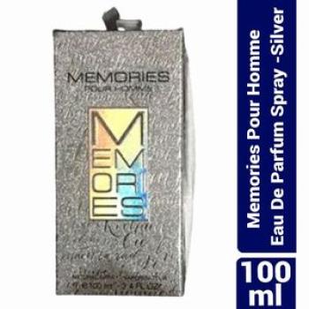 Memories Pour Homme Eau De Parfum Spray - 100ml: Silver