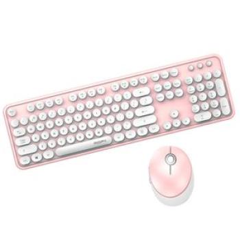 Cordless Mechanical Keyboard Mouse Round Cap Keyboard