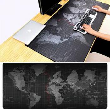 Anti-Slip World Map Pattern Game Mouse Pad Keyboard Mat, Size: 60 x 30cm