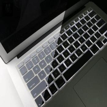 English Rubber Keyboard Cover Protector for Macbook Air 13 Gray