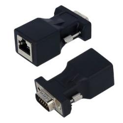 2PCS VGA To RJ45 Adapter VGA Male To RJ45 Adapter Ethernet