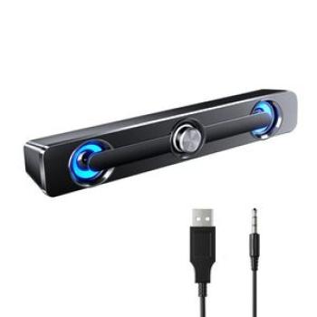 V-111 USB Wired Computer Speaker - Black