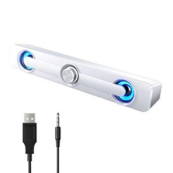V-111 Computer Speaker USB Wired Powerful  Bar Stereo-