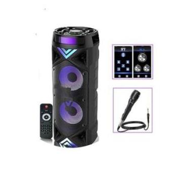 Portable  Rechargeable Bluetooth Speaker With Mic - Black
