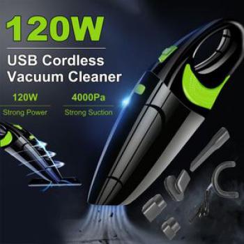 120W Cordless Car Vacuum Cleaner Portable Handheld Vacuum Cleaner Automatic Wet / Dry R30