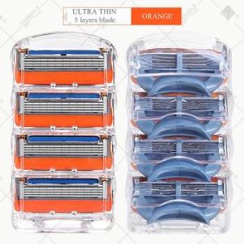 GFLV? 4pcs 5 Layers  Shaving   Heads Replacement for Gillette