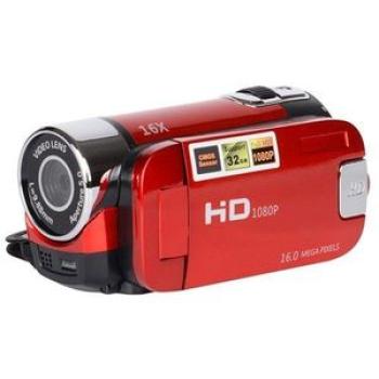 Video Camcorder C100 HD 2.7Inches 16X Zoom For Child-Red