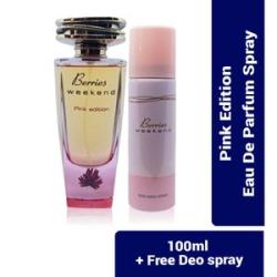 Berries Weekend Pink Edition Eau De Parfum Spray - 100ml + Free Deo spray