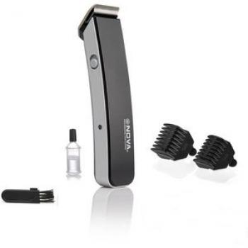 Rechargeable Hair Trimmer - Black/Silver - 3w