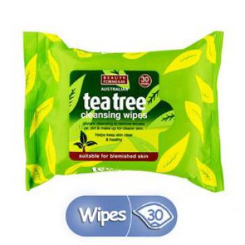 Tea Tree Cleansing Facial Wipes  - 30 Count