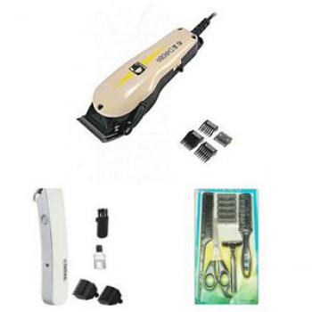 Professional Hair  Clipper with Set of Comb Off - White/Black