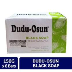 Dudu-Osun Black Soap - Fresh Fragrance - 150g x 6 pieces