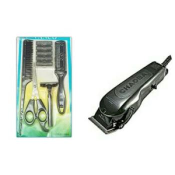 Professional Hair Clipper -AC 220V~50Hz + Comb Set - Black