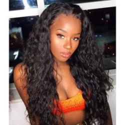 Women`s Fashion Corn Beard Permed Wig Black Small Curly Wigs