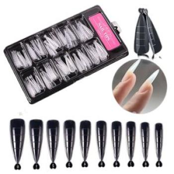 Full Cover Nails False Tips  Nails - 100Pieces Transparent