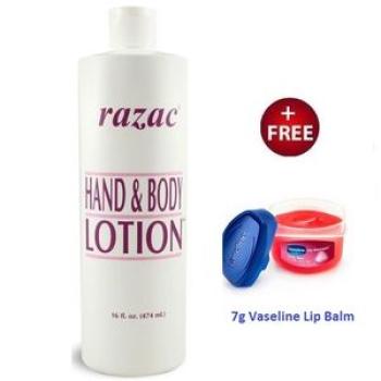 Hand & Body Lotion - 474ml + Free Vaseline Lip Balm -7g