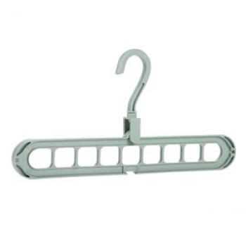 9 Hole Plastic Closet Clothes Magic Hangers for Shirt Light Green