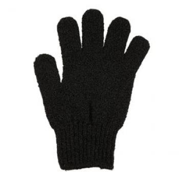 Exfoliating Glove Full Body Scrub Dead Cells Soft Skin Blood Circulation-Black