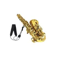 Adjustable Saxophone Sax Neck Strap Leather Nylon Padded