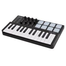 25-Key USB Keyboard and Drum Pad MIDI Controller