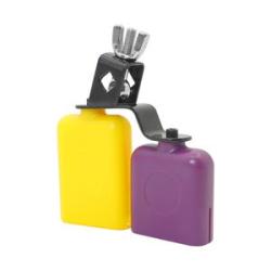 Bicolor Cowbell for Drum Set High and Low Tones Midium Size