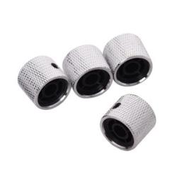 4pcs Metal Volume Tone Control Knob Dome Knob Set With