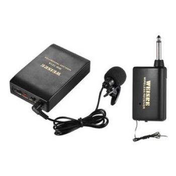 Portable Lavalier Lapel Collar Clip-on FM Wireless