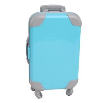 18 inch Doll Travel Set Suitcase Compatible for American Doll Blue