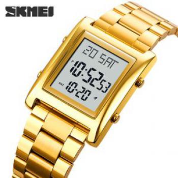 Rapper Watch Gold Watch Fashionable Rich Expensive Gold Electronic Watches - Gold