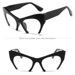 Mens Womens Retro Vintage Irregular Frame Cat Eye Rapper Sungles Eyewear A1